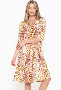 Pretty In Pink Cheetah Dress